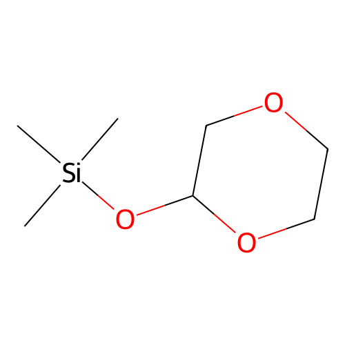 (1,4-Dioxan-2-yloxy)(trimethyl)silane structure