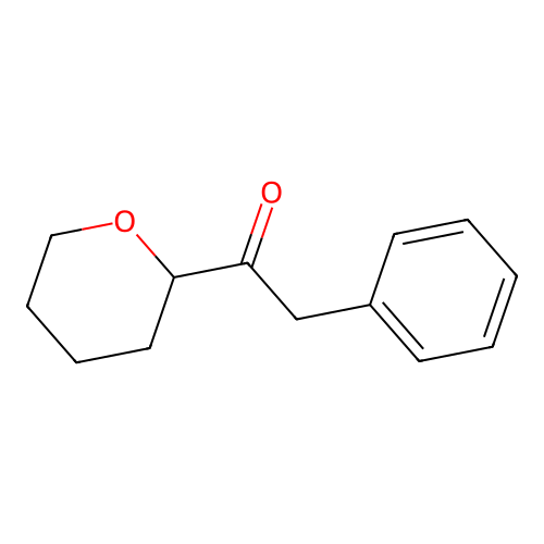 2-Phenyl-1-(tetrahydro-2H-pyran-2-yl)ethanone structure