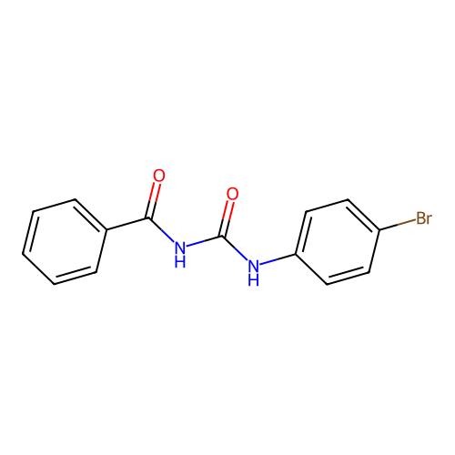 N-{[(4-bromophenyl)amino]carbonyl}benzamide structure