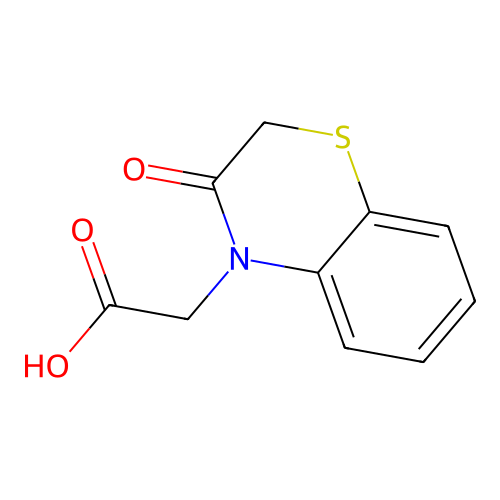 2-(3-oxo-3,4-dihydro-2H-1,4-benzothiazin-4-yl)acetic acid structure