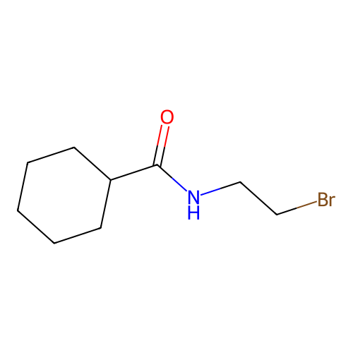 N-(2-bromoethyl)cyclohexylcarboxamide structure