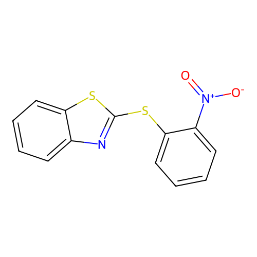 2-(2-Nitrophenyl)sulfanyl-1,3-benzothiazole structure