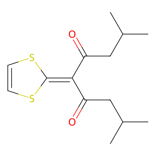 4,6-Nonanedione, 2,8-dimethyl-5-(1,3-dithiol-2-ylidene)- structure