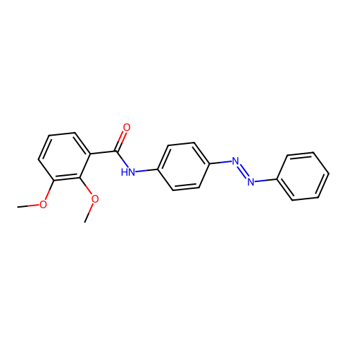 (E)-2,3-dimethoxy-N-(4-(phenyldiazenyl)phenyl)benzamide structure