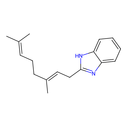 2-((2E)-3,7-Dimethylocta-2,6-dienyl)-1H-benzimidazole structure