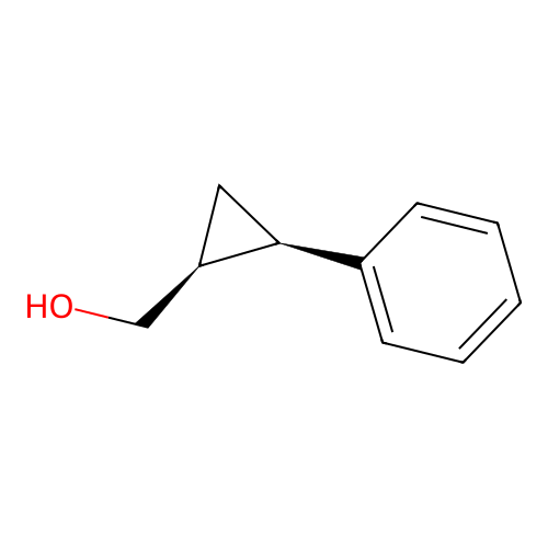 Cyclopropanemethanol, 2-phenyl-, (1S,2R)- structure