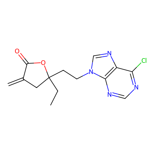 Purine-alpha-methylene-gamma-lactone deriv structure
