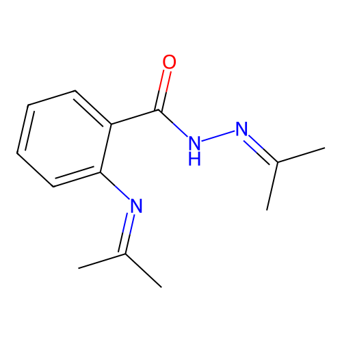 N'-(propan-2-ylidene)-2-(propan-2-ylideneamino)benzohydrazide structure