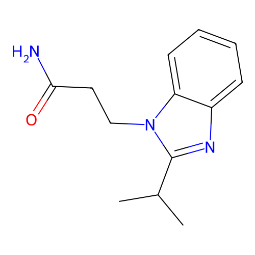 3-(2-Propan-2-ylbenzimidazol-1-yl)propanamide structure