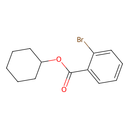 2-Bromobenzoic acid, cyclohexyl ester structure