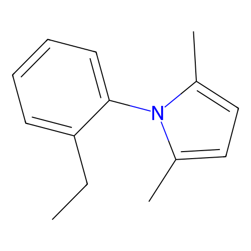 1-(2-Ethylphenyl)-2,5-dimethylpyrrole structure