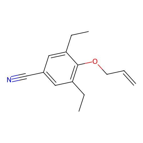 Benzonitrile, 4-(allyloxy)-3,5-diethyl- structure