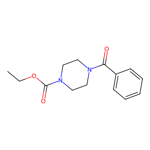 Ethyl 4-benzoylpiperazine-1-carboxylate structure