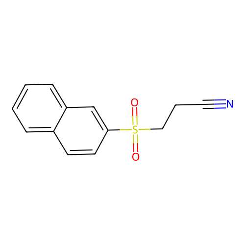3-(2-Naphthylsulfonyl)propanenitrile structure