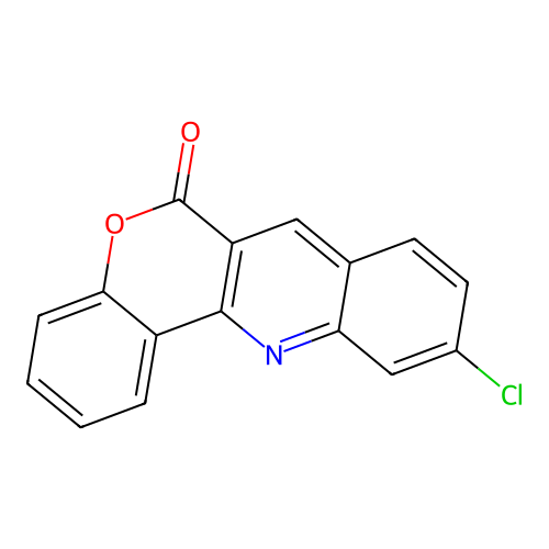 10-Chlorochromeno[4,3-b]quinolin-6-one structure