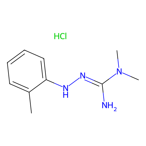 Hydrazinecarboximidamide, N,N-dimethyl-2-(2-methylphenyl)-, hydrochloride (1:1) structure
