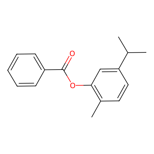 5-Isopropyl-2-methylphenyl benzoate structure