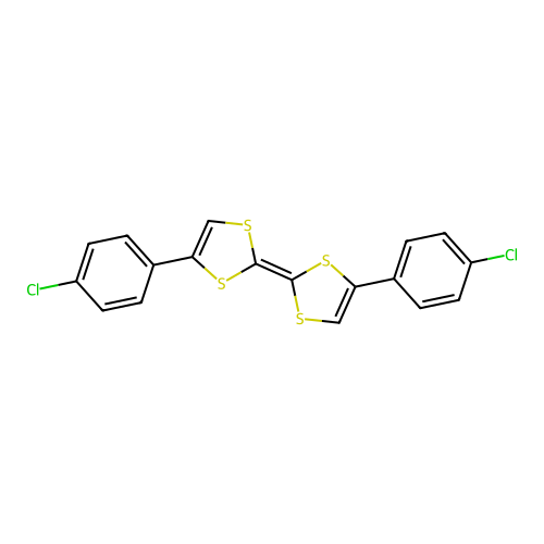 4,4'-Bis(4-chlorophenyl)tetrathiafulvalene structure