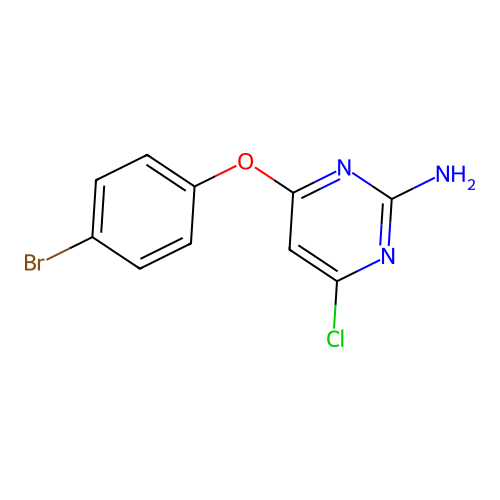 4-(4-Bromophenoxy)-6-chloropyrimidin-2-amine structure