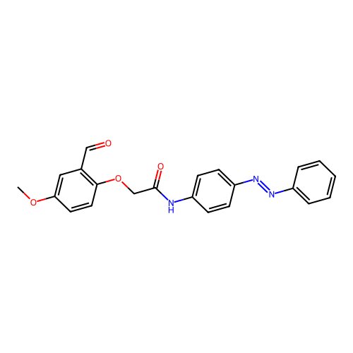 Acetamide, 2-(2-formyl-4-methoxyphenoxy)-N-[4-(2-phenyldiazenyl)phenyl]- structure