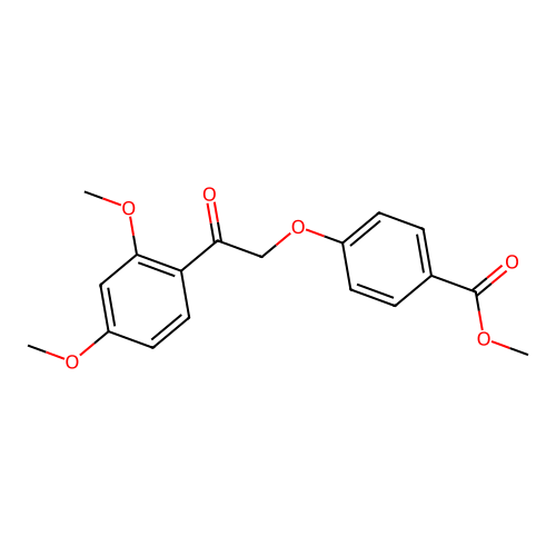 Methyl 4-(2-(2,4-dimethoxyphenyl)-2-oxoethoxy)benzoate structure