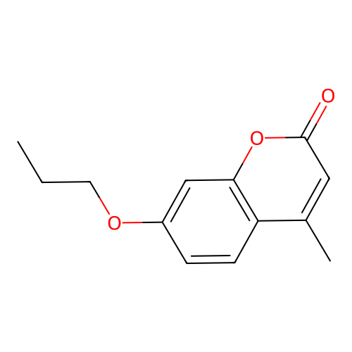 4-methyl-7-propoxy-2H-chromen-2-one structure