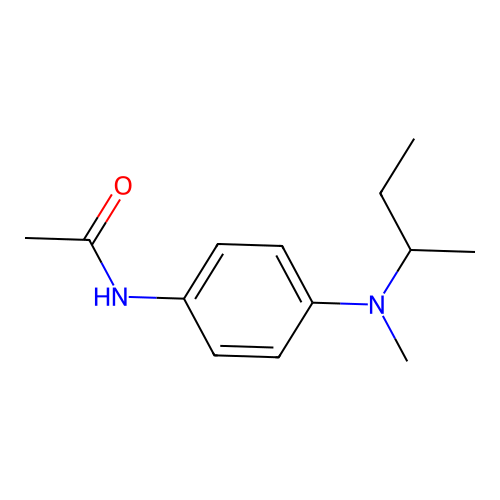 N-{4-[sec-butyl(methyl)amino]phenyl}acetamide structure
