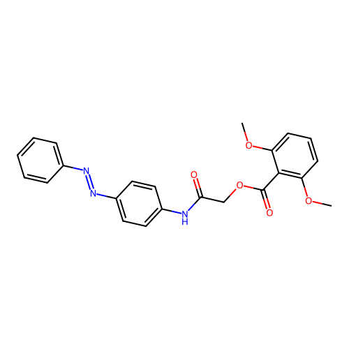 [2-oxo-2-(4-phenyldiazenylanilino)ethyl] 2,6-dimethoxybenzoate structure