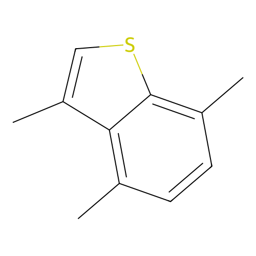 Benzo[b]thiophene, 3,4,7-trimethyl- structure