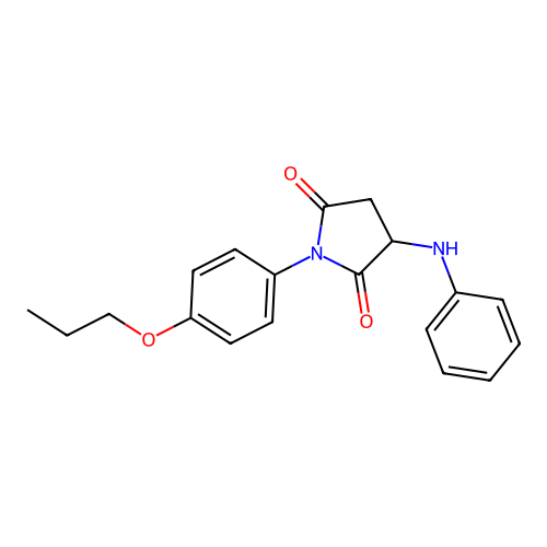 3-(Phenylamino)-1-(4-propoxyphenyl)pyrrolidine-2,5-dione structure