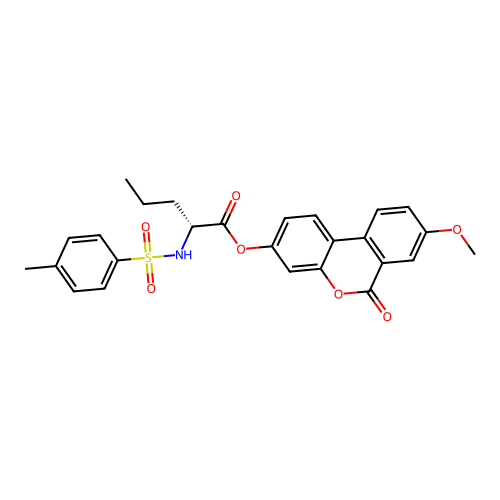 (8-methoxy-6-oxobenzo[c]chromen-3-yl) (2R)-2-[(4-methylphenyl)sulfonylamino]pentanoate structure