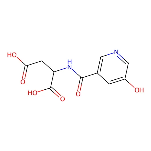 2-(5-羟基烟酰胺基)琥珀酸 structure
