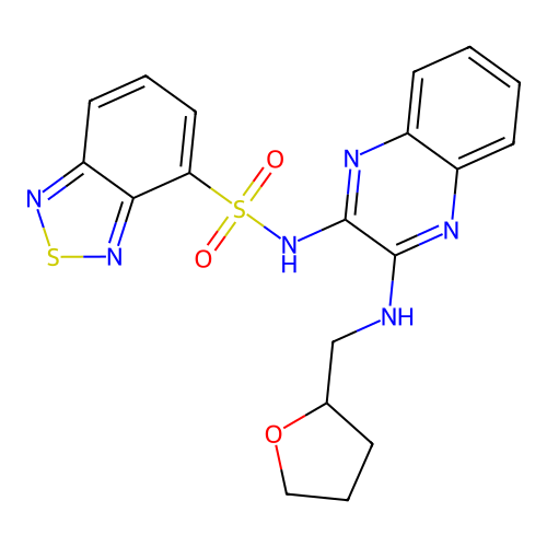 N-[3-(oxolan-2-ylmethylamino)quinoxalin-2-yl]-8 structure