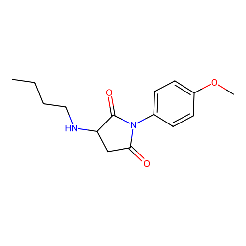 3-(Butylamino)-1-(4-methoxyphenyl)pyrrolidine-2,5-dione structure