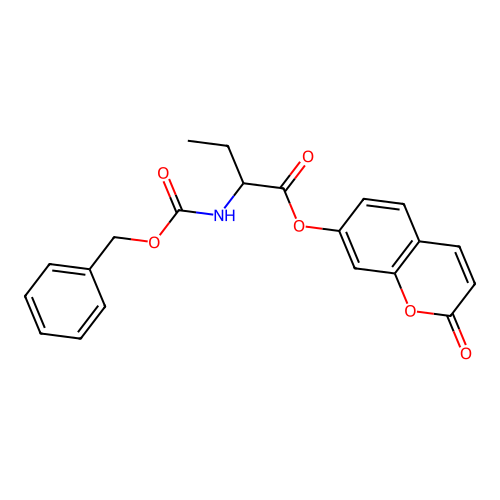(2-Oxochromen-7-yl) 2-(phenylmethoxycarbonylamino)butanoate structure