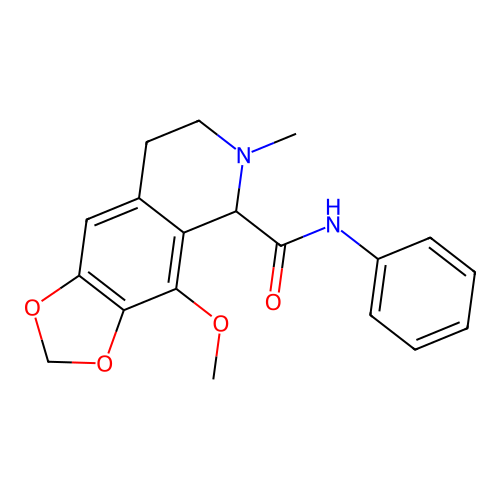 4-methoxy-6-methyl-N-phenyl-7,8-dihydro-5H-[1,3]dioxolo[4,5-g]isoquinoline-5-carboxamide structure