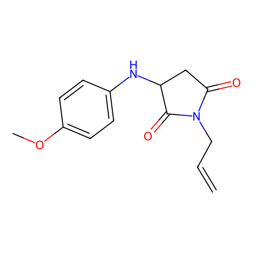 3-(4-Methoxyanilino)-1-prop-2-enylpyrrolidine-2,5-dione structure
