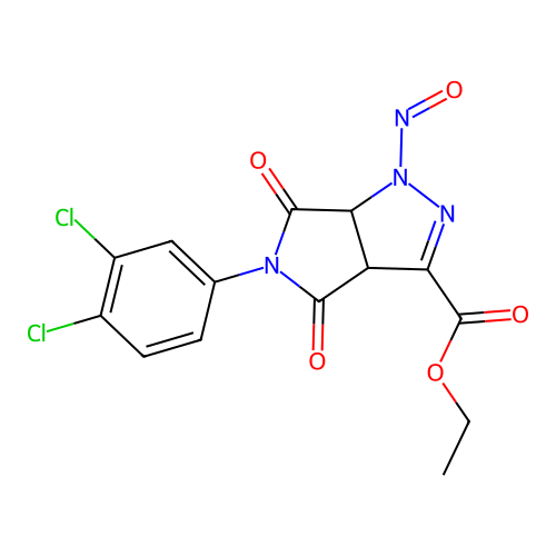C14H10Cl2N4O5 structure