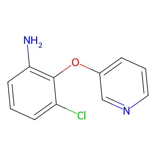 3-Chloro-2-(pyridin-3-yloxy)aniline structure