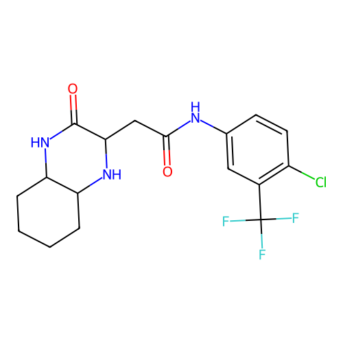 C17H19ClF3N3O2 structure