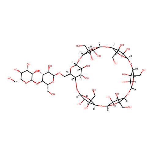 6-O-(Maltosyl)cyclomaltohexaose structure