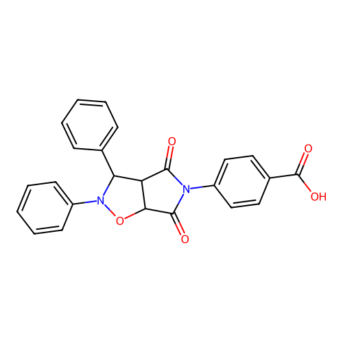 4-(2,4-dioxo-7,8-diphenyl-6-oxa-3,7-diazabicyclo[3.3.0]oct-3-yl)benzoic Acid structure