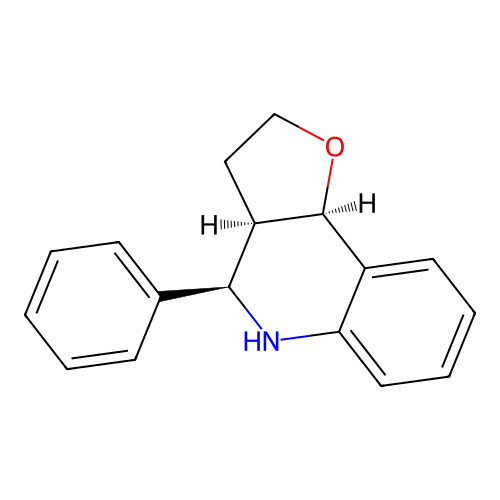 rel-(3aR,4R,9bR)-2,3,3a,4,5,9b-Hexahydro-4-phenylfuro(3,2-c)quinoline structure