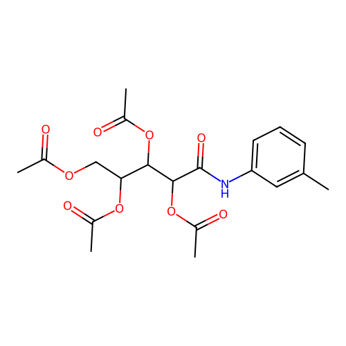 Acetic acid 2,3,4-triacetoxy-1-m-tolylcarbamoyl-butyl ester structure