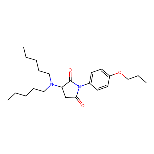 3-(Dipentylamino)-1-(4-propoxyphenyl)pyrrolidine-2,5-dione structure