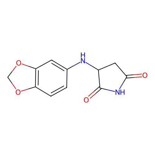 3-(1,3-Benzodioxol-5-ylamino)pyrrolidine-2,5-dione structure