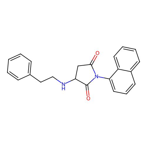 1-Naphthalen-1-yl-3-(2-phenylethylamino)pyrrolidine-2,5-dione structure