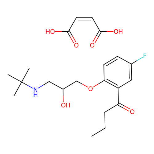 Butofilolol maleate structure