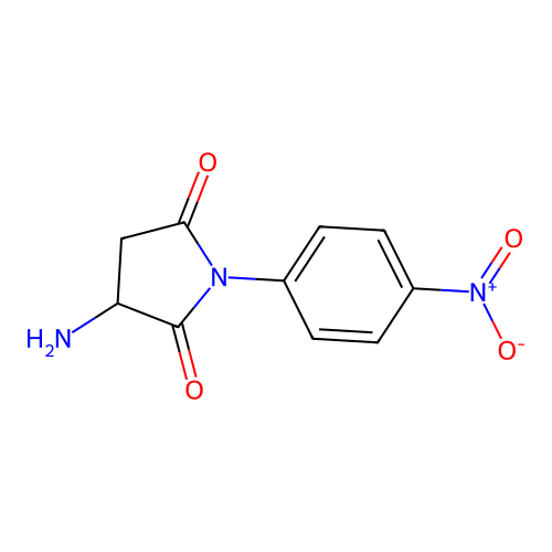 3-Amino-1-(4-nitrophenyl)pyrrolidine-2,5-dione structure
