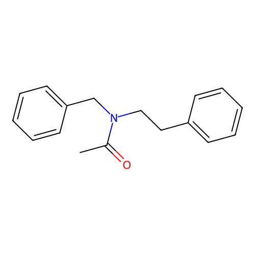N-benzyl-N-(2-phenylethyl)acetamide structure